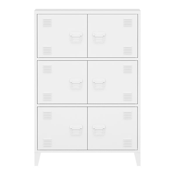 Büroschrank Hamina 113x80x40cm in versch. Farben [en.casa]