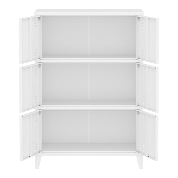 Büroschrank Hamina 113x80x40cm in versch. Farben [en.casa]