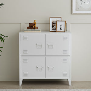 Büroschrank Hamina 80x40x82 cm in versch. Farben [en.casa]