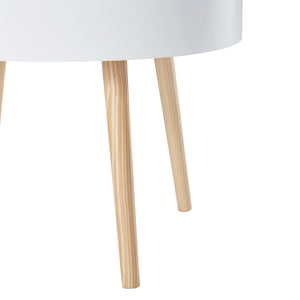 Couchtisch Bongard Weiß Ø60x45 cm [en.casa]