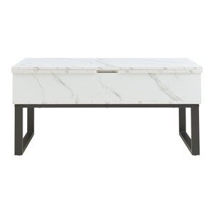 Couchtisch Rauli mit Hebeplatte und Stauraum 100x50x47 cm [en.casa]