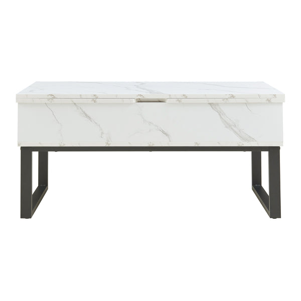 Couchtisch Rauli mit Hebeplatte und Stauraum 100x50x47 cm [en.casa]