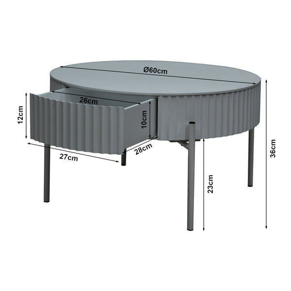 Couchtisch Rill mit Schublade [en.casa]