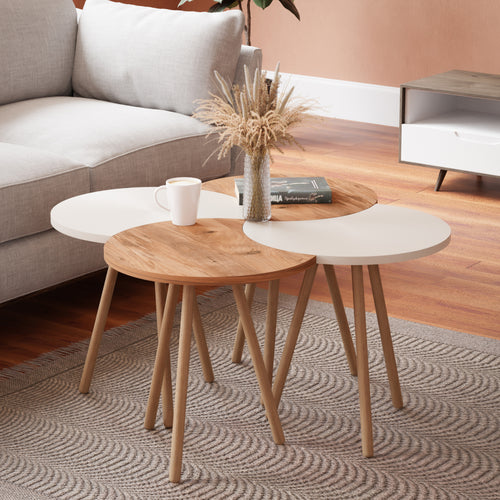Couchtisch Højer im 4er Set 48 x 45 x 32 cm versch. Farben [en.casa] - premiumXL