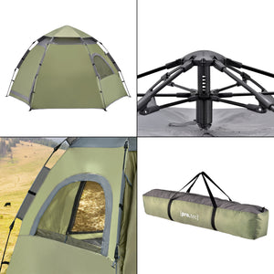 Campingzelt Nybro Pop Up Kuppelzelt 240x205x140cm in versch. Farben [pro.tec]