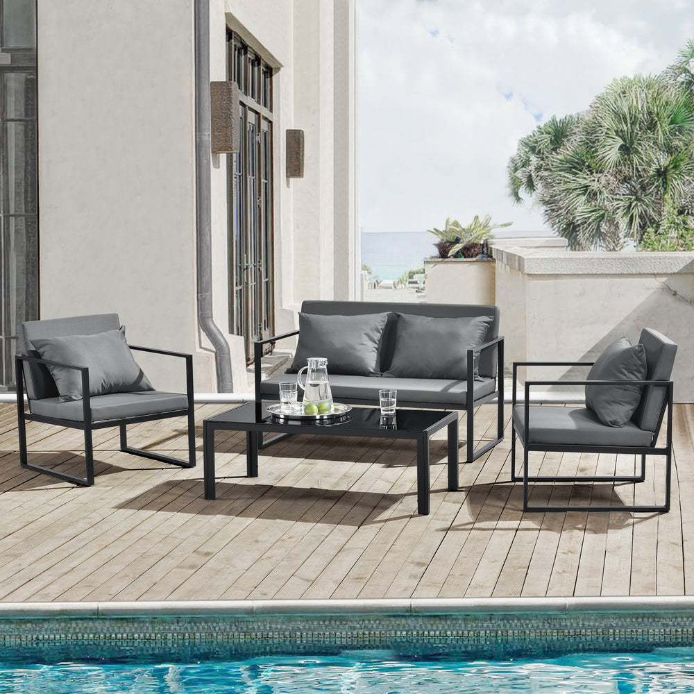 Gartenmöbel - Set Lerum 4 - tlg. in versch. Farben en.casa - premiumXL
