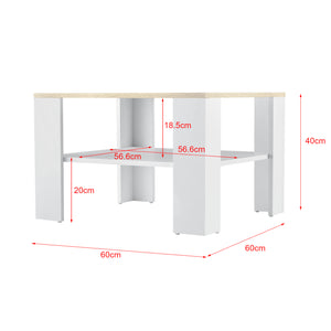 Couchtisch Aachen 60x60x40 cm in versch. Farben en.casa