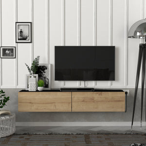 Fernsehschrank Toivakka 135x31x25cm in versch. Farben [en.casa]