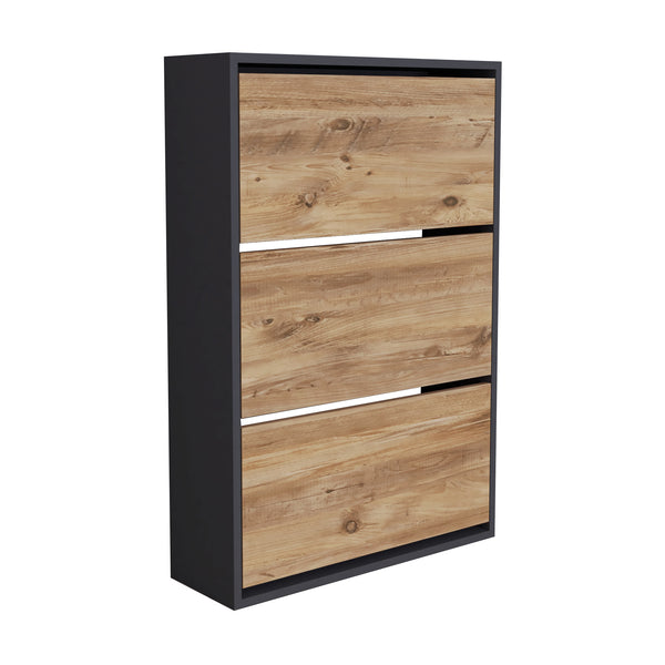 Schuhschrank Aurskog 110x73,5x24cm versch. Farben [en.casa]