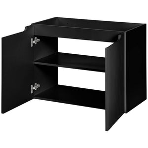 Waschbeckenunterschrank Skelbolu mit Türen [en.casa]