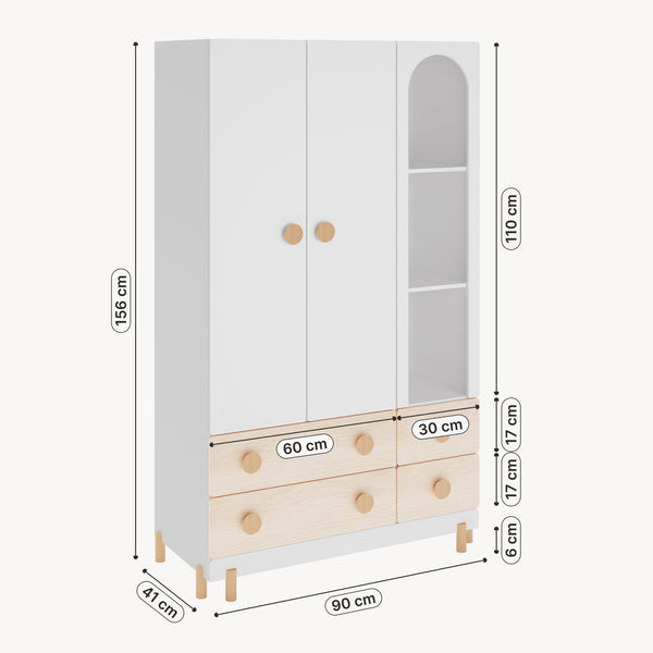 Kinderkleiderschrank Vaarentaa [en.casa]