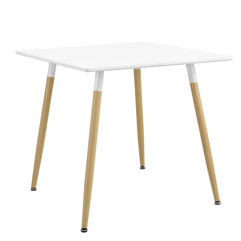 Esstisch Hessen 80x80x74 cm Weiß Matt in quadratisch und rund en.casa - premiumXL