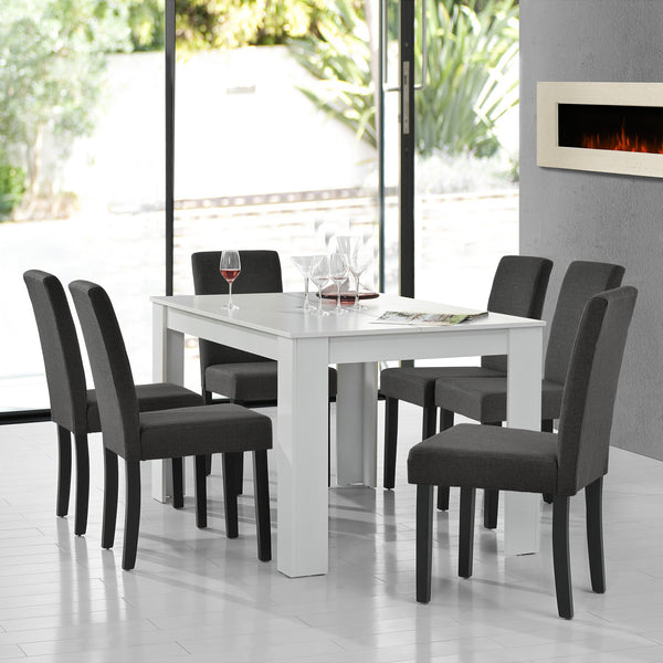 Essgruppe Kramfors (Set, 7-tlg) 140 x 90 cm versch. Farben [en.casa]