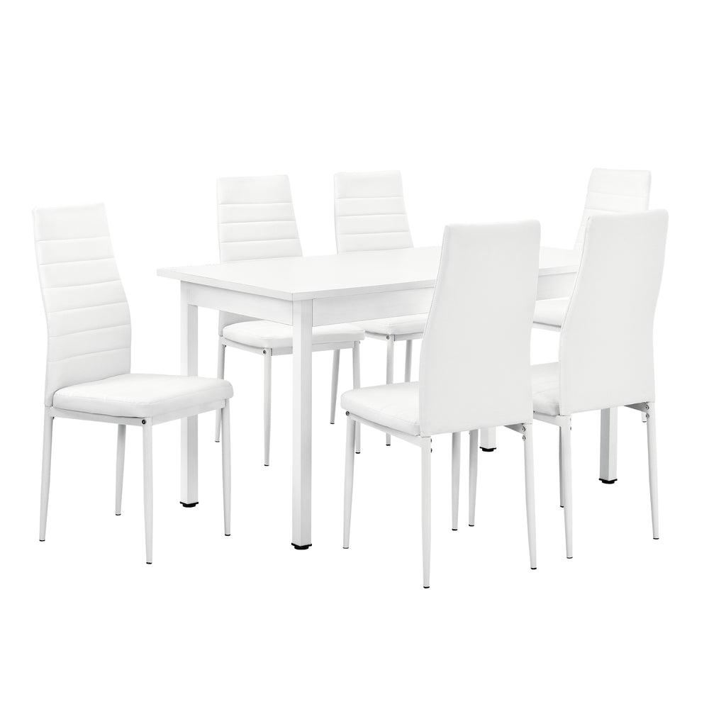 Essgruppe Bjerkvik (Set, 7 - tlg) 140x60 cm in versch. Farben [en.casa] - premiumXL