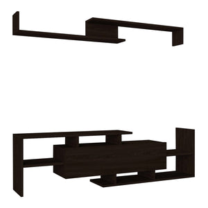Fernsehschrank Liksefte mit Wandregal 154x28x42 cm [en.casa]