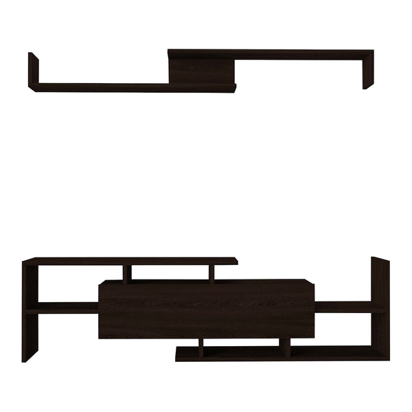Fernsehschrank Liksefte mit Wandregal 154x28x42 cm [en.casa]