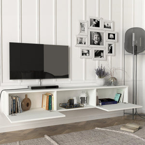 Fernsehschrank Paltamo 180x31x29,5cm in verschiedenen Farben [en.casa]