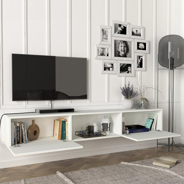 Fernsehschrank Paltamo 180x31x29,5cm in verschiedenen Farben [en.casa]
