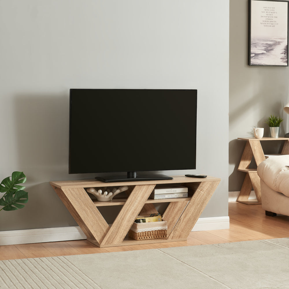 Fernsehtisch Nome 110x30x40cm Eicheoptik [en.casa] - premiumXL