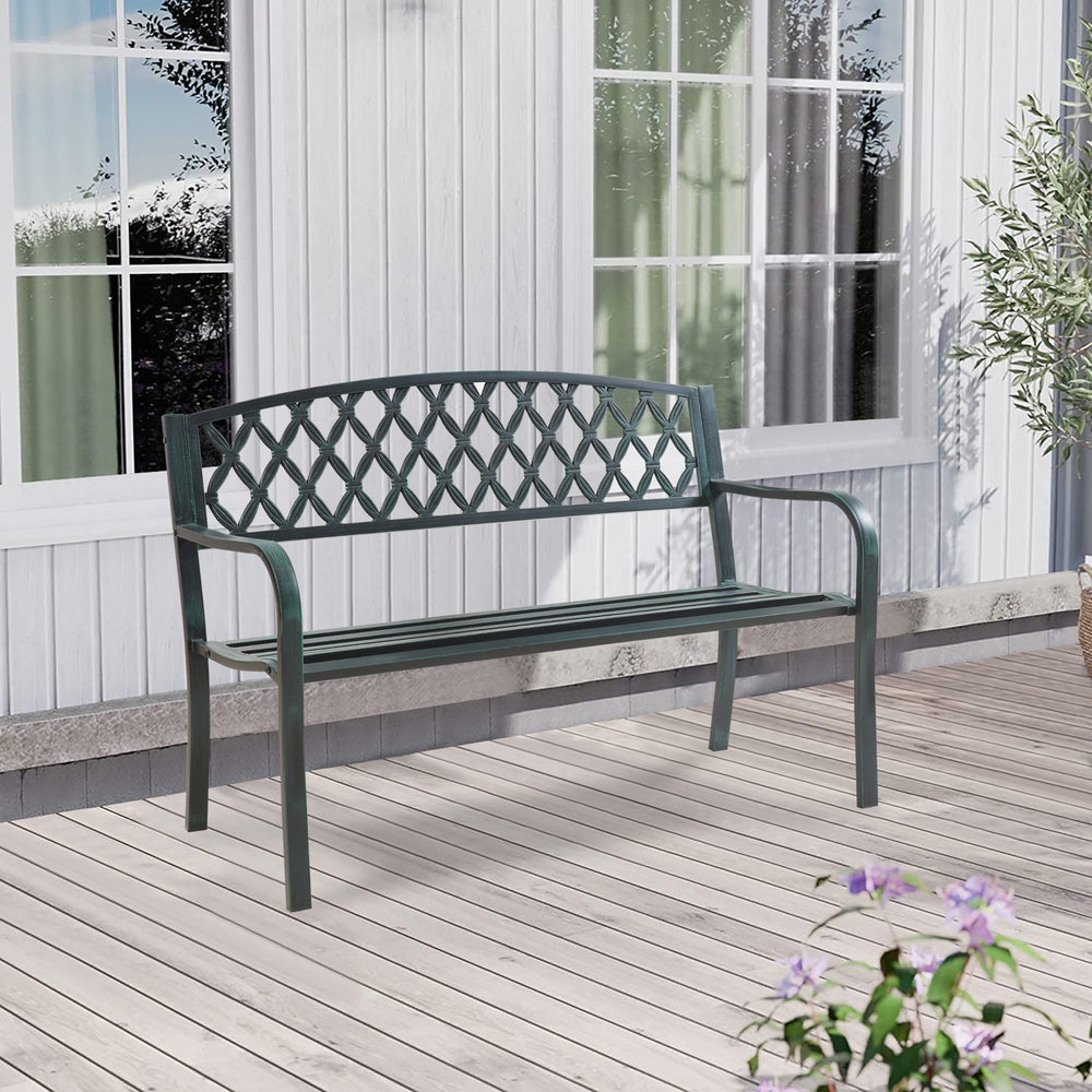 Gartenbank Opsasar Stahl [casa.pro]