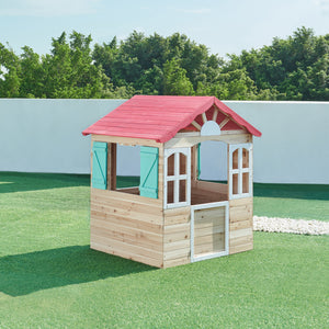 Kinderspielhaus Lulä Spielhütte 130x115x101 cm Holz [casa.pro]