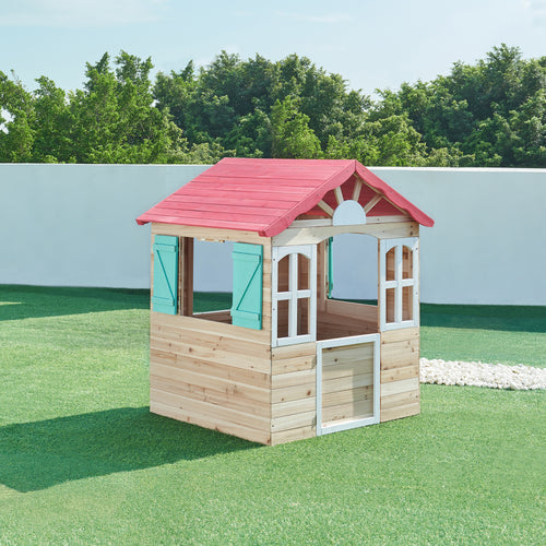 Kinderspielhaus Lulä Spielhütte 130x115x101 cm Holz [casa.pro]