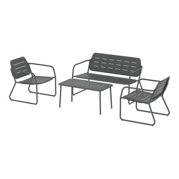 Gartenmöbelset Andria Stahl [casa.pro]