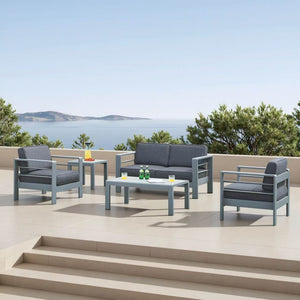 Gartenmöbelset Avise 5-tlg. Aluminium [casa.pro]