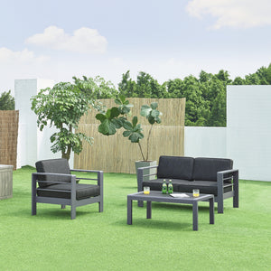 Gartenmöbelset Avise 3-tlg. Aluminium [casa.pro]