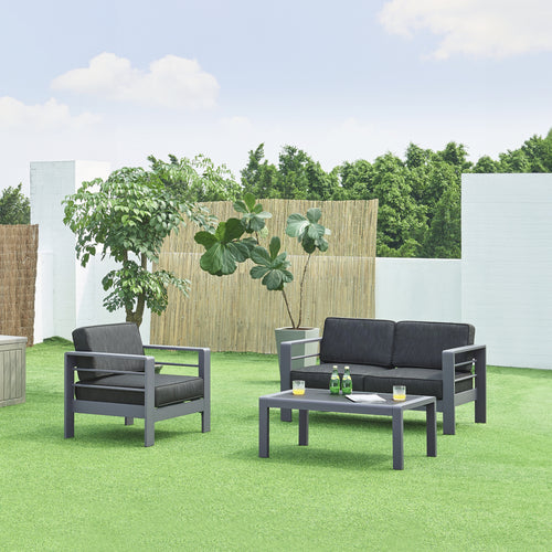 Gartenmöbelset Avise 3-tlg. Aluminium [casa.pro]