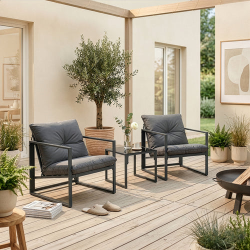 Loungeset Karg 3-tlg. [casa.pro]