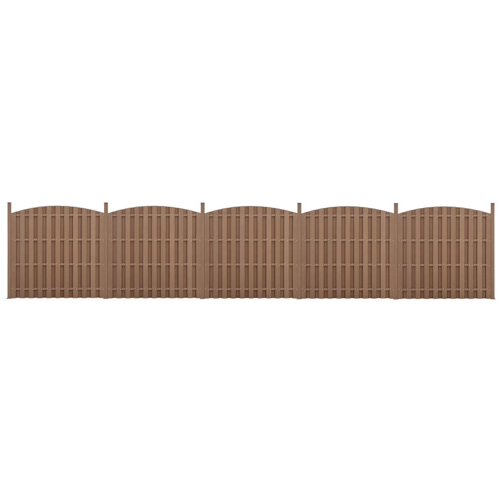 WPC Gartenzaun mit Rundbogen [neu.holz] - premiumXL