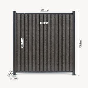 Gartenzaun Grassano WPC [neu.holz]