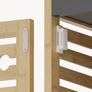 Badregal Kydesby Bambus Natur/Grau [en.casa]