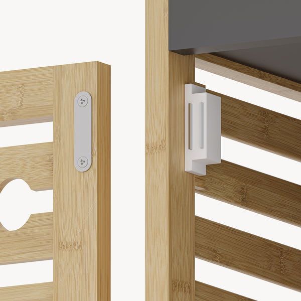 Badregal Kydesby Bambus Natur/Grau [en.casa]