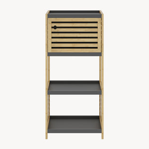 Badregal Kydesby Bambus Natur/Grau [en.casa]