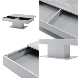 Couchtisch Lünen mit 2 Staufächern versch. Farben [en.casa]