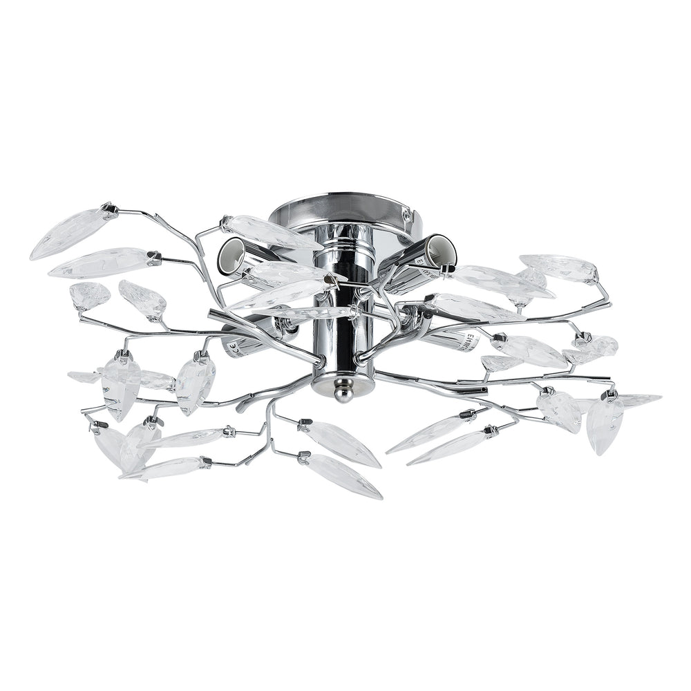 Deckenleuchte Kira 4x E14 Ø 47,5 x 15 cm Chromfarben/Silberfarben lux.pro - premiumXL