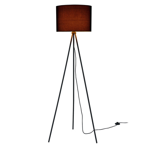 Stehleuchte Drehfuß 1x E27 Ø 29,5 x 150 cm Schwarz lux.pro - premiumXL