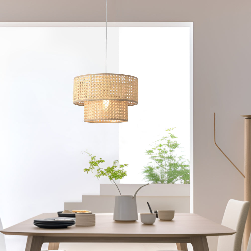 Hängeleuchte Ascot Rattanoptik [lux.pro]