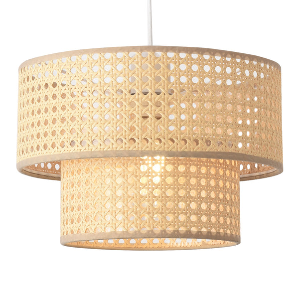 Hängeleuchte Ascot Rattanoptik [lux.pro]