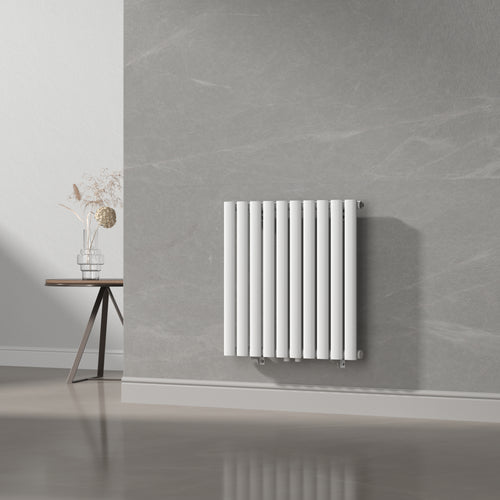 Design Röhrenheizkörper Nore Weiß 60x60cm Einlagig 449W [neu.haus]
