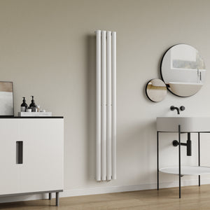 Design Röhrenheizkörper Nore Weiß 160x24cm Einlagig 438W [neu.haus]