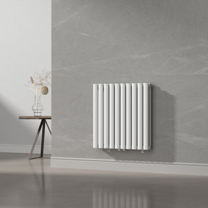 Design Röhrenheizkörper Nore Weiß 60x60cm Doppellagig 800W [neu.haus]