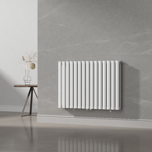 Design Röhrenheizkörper Nore Weiß 60x90cm Doppellagig 1180W [neu.haus]
