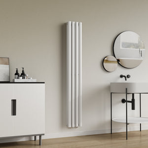 Design Röhrenheizkörper Nore Weiß 160x24cm Doppellagig 812W [neu.haus]