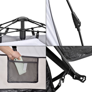 Strandmuschel Mullsjö Pop Up Strandzelt 215x135x140cm [pro.tec]