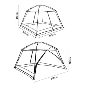Netzpavillon Beekdaelen 305x305x213 cm in versch. Farben [pro.tec]