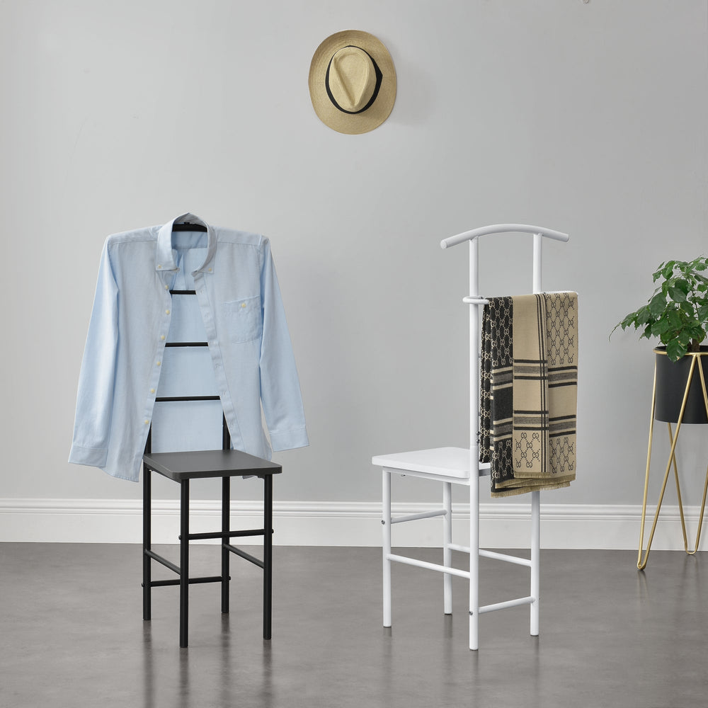 Herrendiener Stuhl Anaheim 107x45x45 cm mit Kleiderbügel en.casa - premiumXL