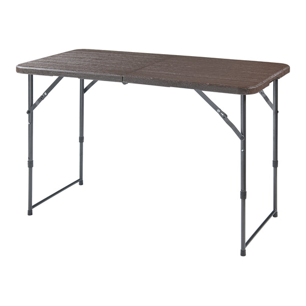 Höhenverstellbarer Klapptisch Adelfia 120x60cm [en.casa]
